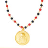 24K Gold Plated Sai Baba Coin Pendant with Long Mala Necklace for Men (SJ_2458)