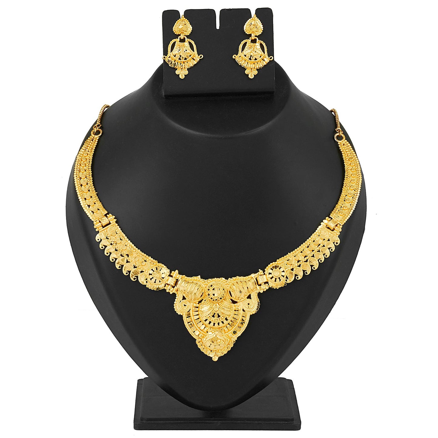 Traditional 22K Gold Plated Hi Micron Jewellery Set for Women (SJ_2648)