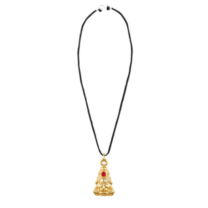 24K Lord Hanuman Pendant with Black Thread/Chord for Men & Boys (SJ_2666)