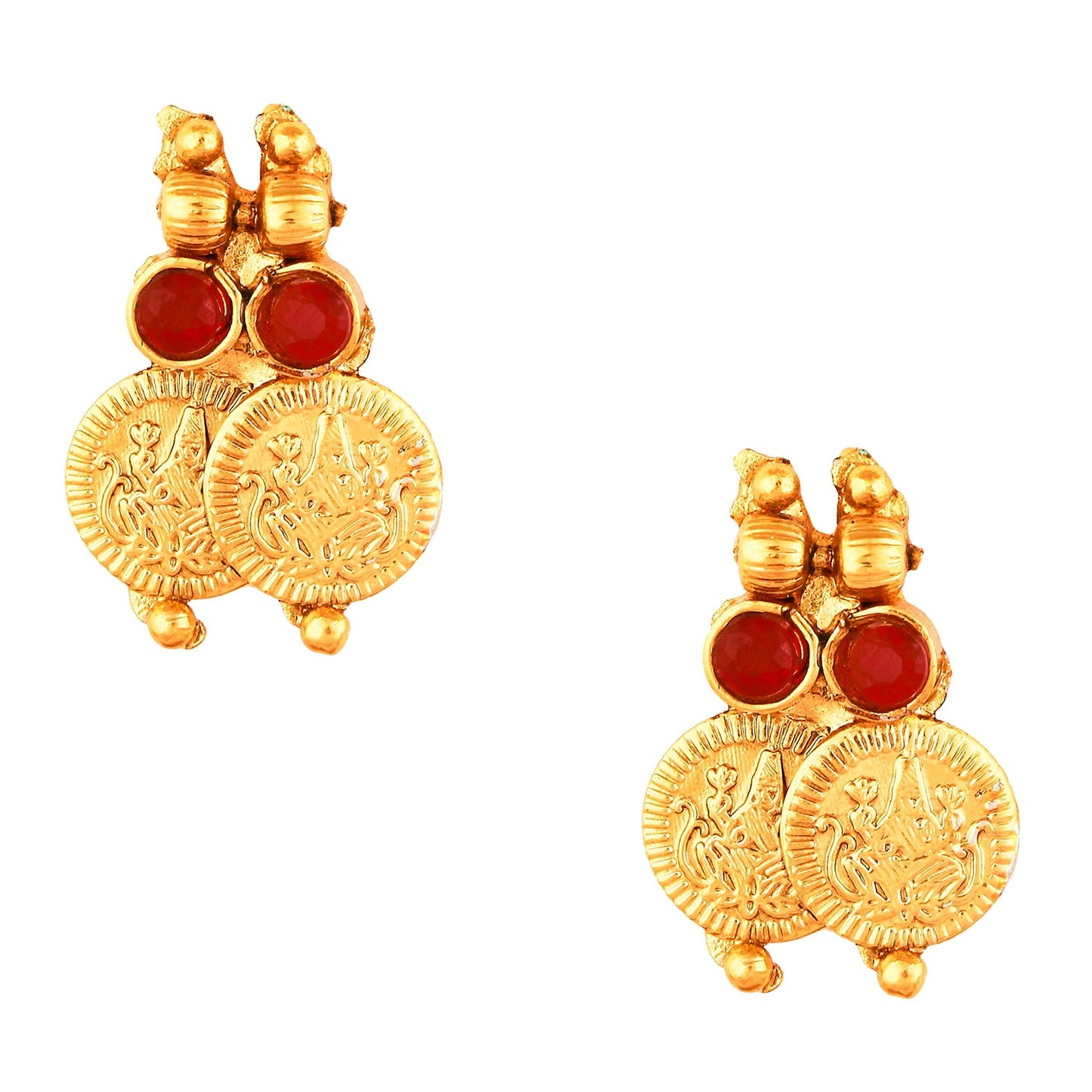 22K Traditional Gold Coin Necklace Set For Girls & Women (SJ_2688)