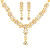 24K CZ Studded and Austrian Crystal Pearl Jewellery Necklace Set For Women (SJ_2695)