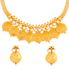 22K Traditional Gold Chand Tara Coin Necklace Set For Girls & Women (SJ_2700)