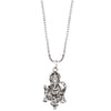 925 Fine Silver Plated Lord Ganesha Pendant with Chain for Men & Women (SJ_2718)