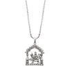 925 Fine Silver Plated Maa Durga Devi Pendant with Chain for Men & Women (SJ_2724)