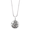 925 Fine Silver Plated Lord Krishna Pendant with Chain for Men & Women (SJ_2731)