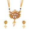 18K Gold Plated Traditional Mangsalsutra Jewellery Set for Women with Earrings (SJ_2770)