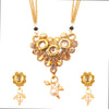 18K Gold Plated Traditional Mangsalsutra Jewellery Set for Women with Earrings (SJ_2773)