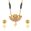 18K Gold Plated Traditional Long Mangsalsutra Jewellery Set for Women with Earrings (SJ_2778)
