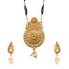 18K Gold Plated Traditional Long Mangsalsutra Jewellery Set for Women with Earrings (SJ_2781)