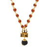 Traditional Indian Designer Long Rudraksha Necklace with Lord Shiva Shivling, Trishul and Damru for Men (SJ_2790)