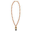 Traditional Indian Designer Long Rudraksha Necklace with Lord Shiva Shivling, Trishul and Damru for Men (SJ_2790)