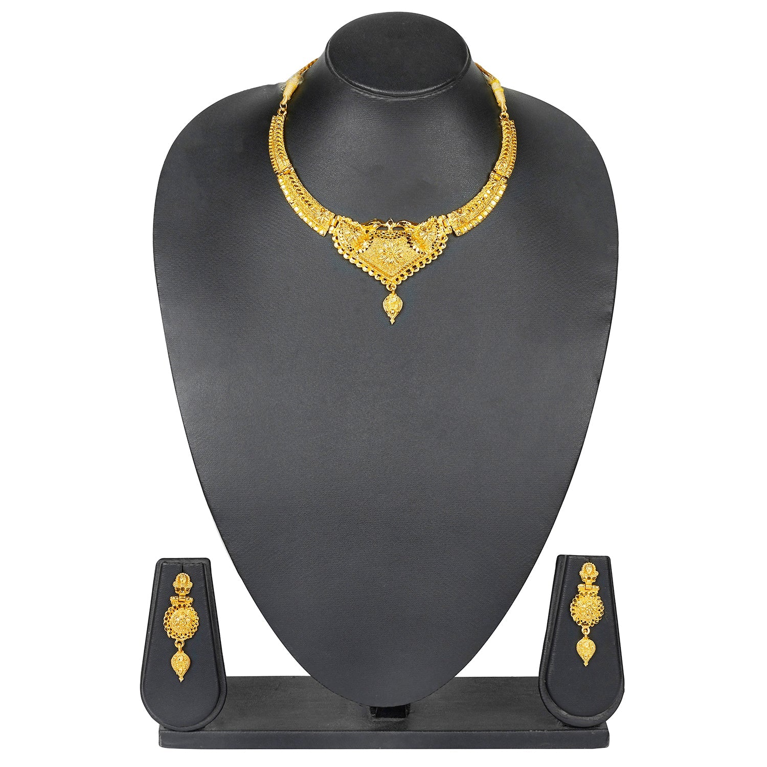 Bridal Necklace Gram Gold Bridal Set CZ Bridal Jewellery Combo Set