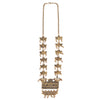 Antique Gold Long Afghani Necklace For Women (SJ_2843)