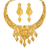 Traditional Indian One Gram Gold Bridal Dulhan 22K Gold Plated Hi Micron Choker Jewellery Set for Women (SJ_2847)