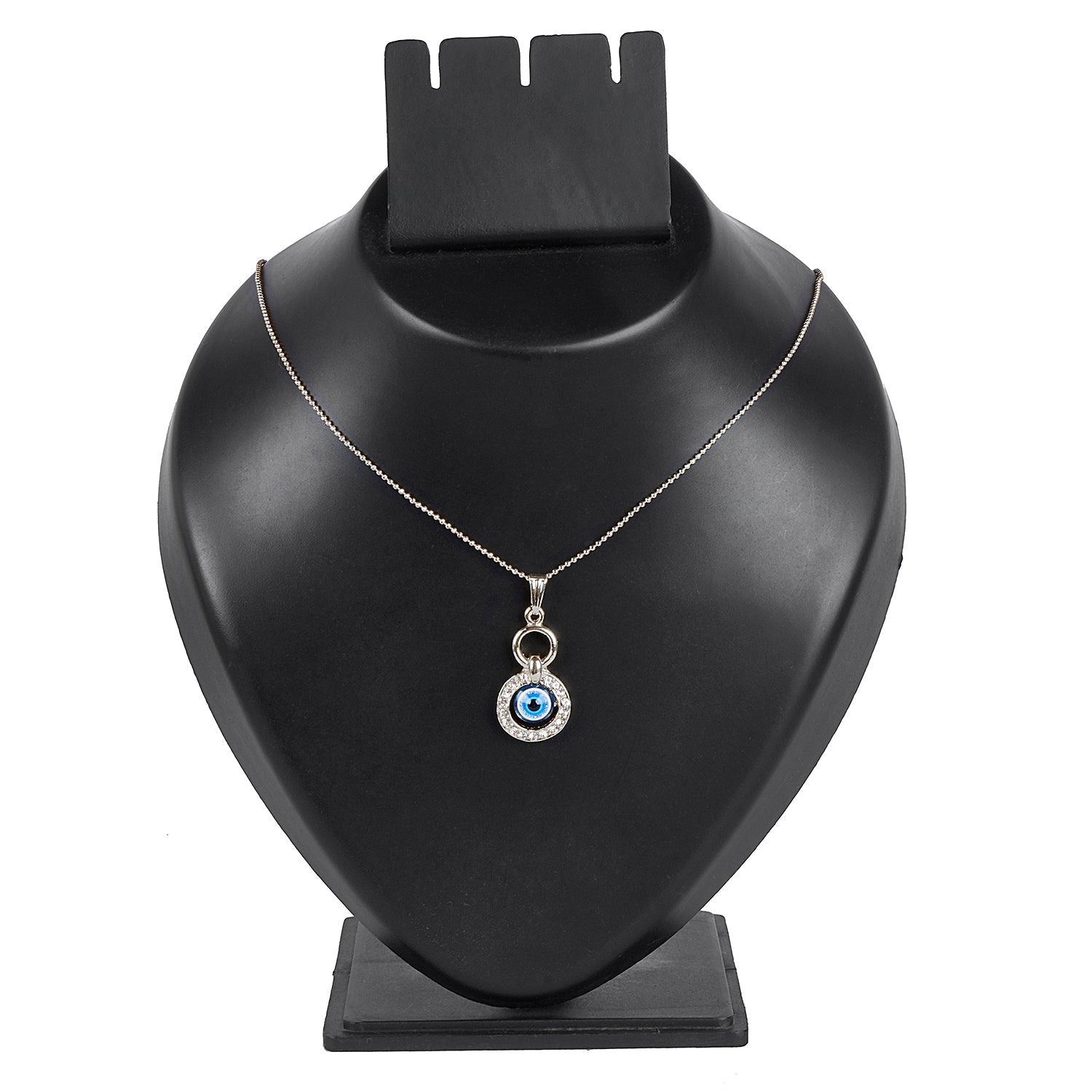 Men's Silver Necklace with Turquoise Evil Eye and Eye of Ra Pendant –  Nialaya