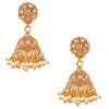 Pure Copper One Gram  Kundan and Ruby Emerald CZ Studded Choker Necklace Combo Jewellery Set for Women wiith  Kundan Earrings for Women (SJ_2875)