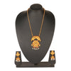 Handcrafted 18K Antique Gold Plated Godess Lakshmi Temple Jewellery Necklace With Matching Earring For Women (SJ_2901)