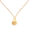 Gold Plated Fashionable Designer Stylish Sea Shell Oyster Pendant with Chain for Women & Girls (SJ_2904)