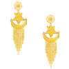 Shining Jewel Traditional Gold Plated Designer Stylish Bridal Chand Tara Jewellery Necklace Set for Women (SJ_2947)