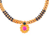 Shining Jewel Gold Plated Handcrafted Traditional Folk Mangalsutra Thushi Necklace For Women (SJ_2956)