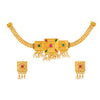 Shining Jewel Designer Gold Plated Stylish Traditional Ethnic Thushi Choker Necklace Jewellery Set for Women (SJ_2979)