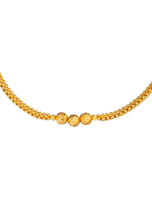 Shining Jewel Gold Plated Traditional Mangalsutra Thushi Necklace For Women & Girls (SJ_2989)