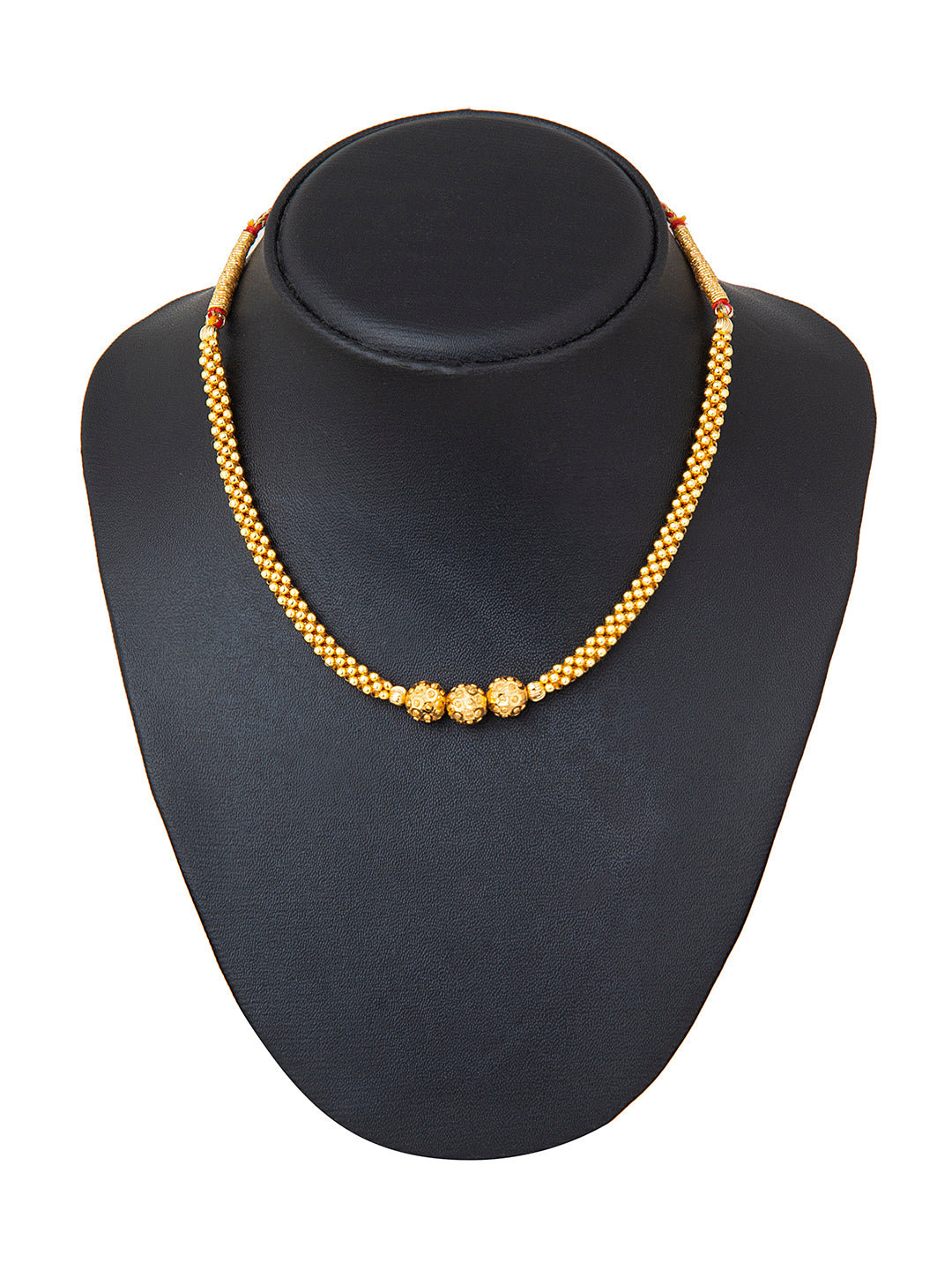 Shining Jewel Gold Plated Traditional Mangalsutra Thushi Necklace For Women & Girls (SJ_2989)