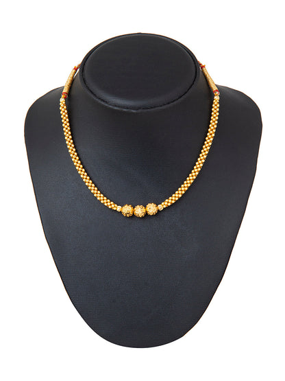Shining Jewel Gold Plated Traditional Mangalsutra Thushi Necklace For Women & Girls (SJ_2989)