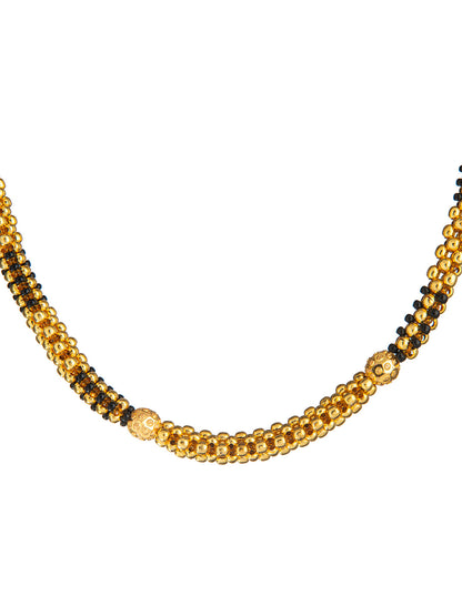 Shining Jewel Gold Plated Traditional Mangalsutra Thushi Necklace For Women & Girls (SJ_2993)