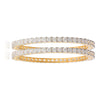24K Gold Plated Solitaire Bangles For Women (SJ_3002) - Shining Jewel