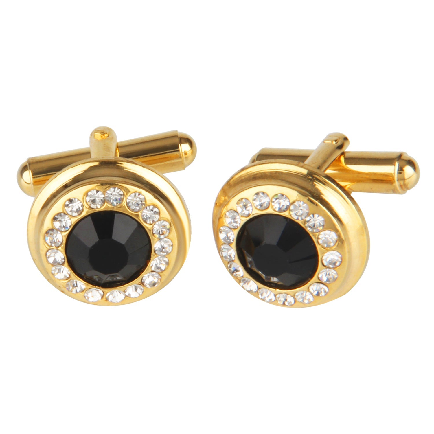 24K Gold Plated Cufflinks for Men (SJ_3011) - Shining Jewel