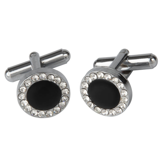 Rodium Plated Cufflinks for Men (SJ_3013) - Shining Jewel