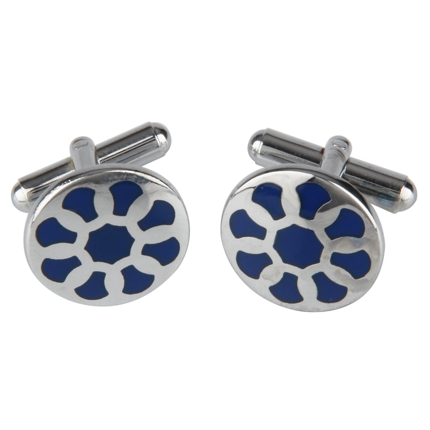 Rodium Plated Cufflinks for Men (SJ_3015) - Shining Jewel