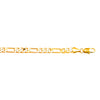 14K 8 inches Gold Plated Imported Quality Figaro Bracelet for Men & Women (SJ_3017) - Shining Jewel