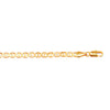 14K 8 inches Flat Gold Plated Imported Quality Mariner Link Bracelet for Men & Women (SJ_3019) - Shining Jewel