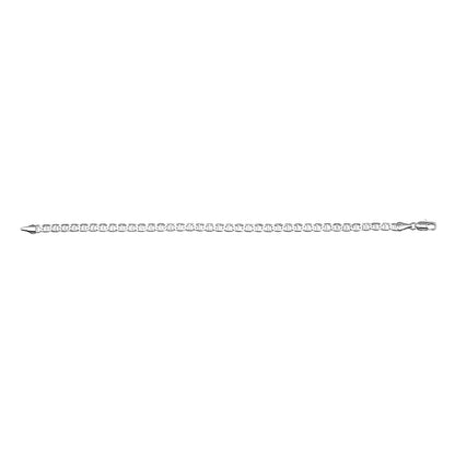 925 8 inches Flat Silver Plated Imported Quality Mariner Link Bracelet for Men & Women (SJ_3023) - Shining Jewel