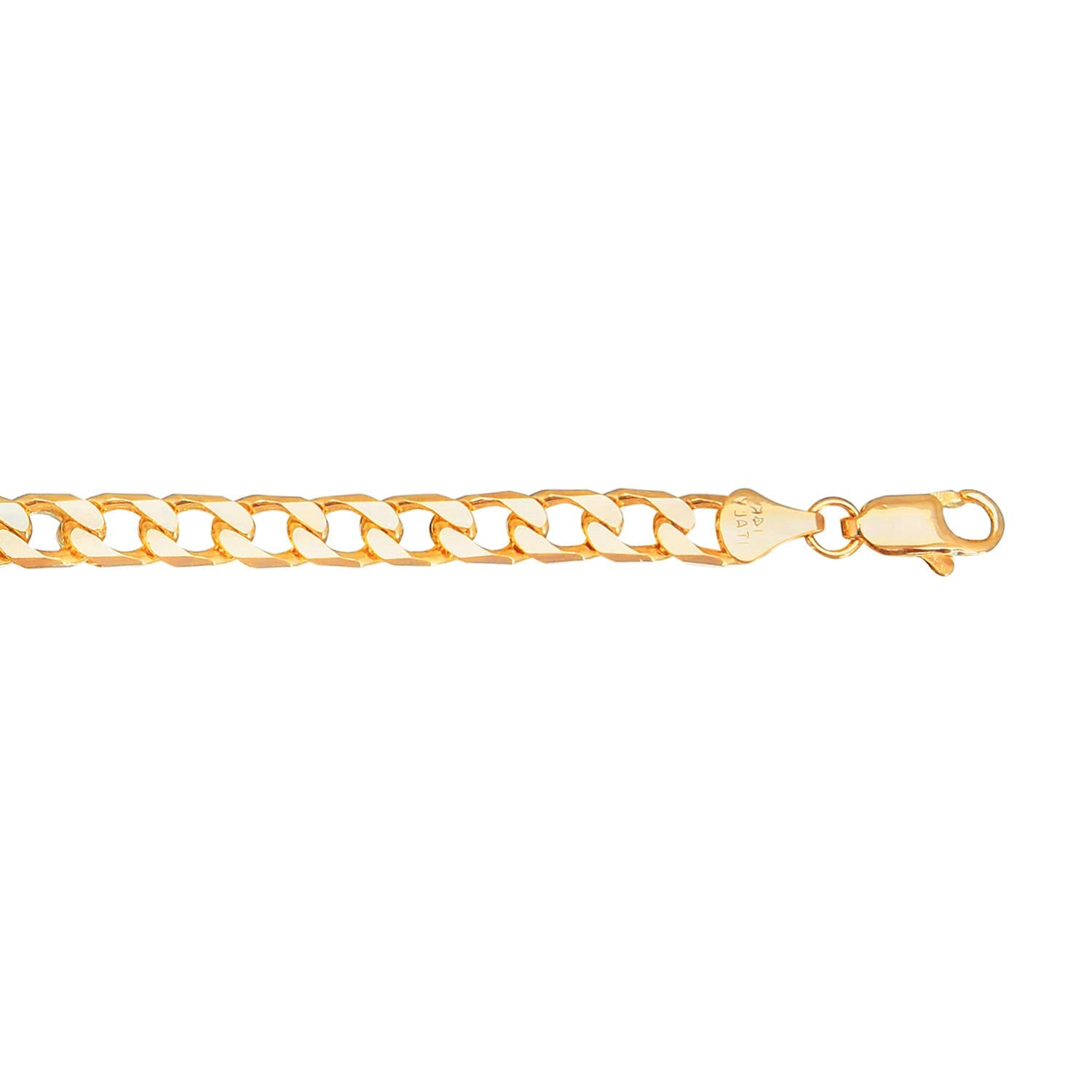 24K 8 inches Gold Plated Imported Quality Cuban Style Link Bracelet for Men & Women (SJ_3056) - Shining Jewel