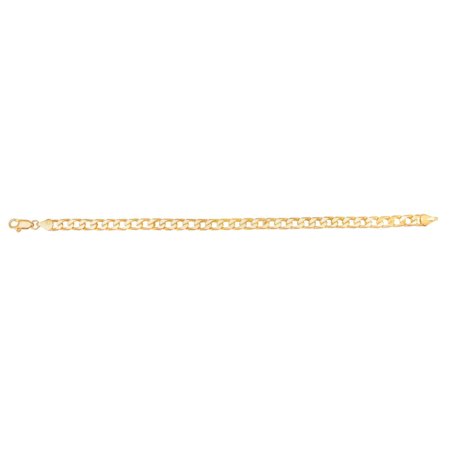 24K 8 inches Gold Plated Imported Quality Cuban Style Link Bracelet for Men & Women (SJ_3056) - Shining Jewel