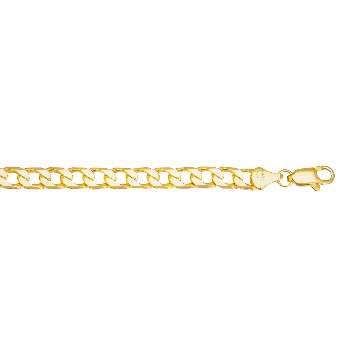 24K 8 inches Gold Plated Imported Quality Cuban Style Link Bracelet for Men & Women (SJ_3058) - Shining Jewel