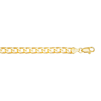 24K 8 inches Gold Plated Imported Quality Cuban Style Link Bracelet for Men & Women (SJ_3058) - Shining Jewel