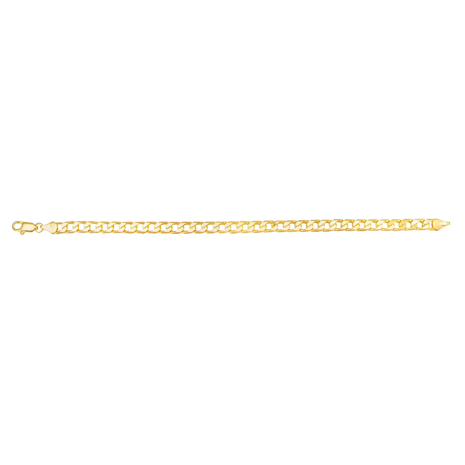 24K 8 inches Gold Plated Imported Quality Cuban Style Link Bracelet for Men & Women (SJ_3058) - Shining Jewel