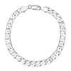 925 8 inches Silver Plated Imported Quality Cuban Bracelet for Men & Women (SJ_3059) - Shining Jewel