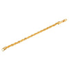 24K 8 inches Gold Plated Imported Quality Rope Bracelet for Men & Women (SJ_3060) - Shining Jewel