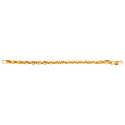 24K 8 inches Gold Plated Imported Quality Rope Bracelet for Men & Women (SJ_3060) - Shining Jewel