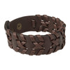 Hand-woven Brown Leather Bracelet for Men (SJ_3077)