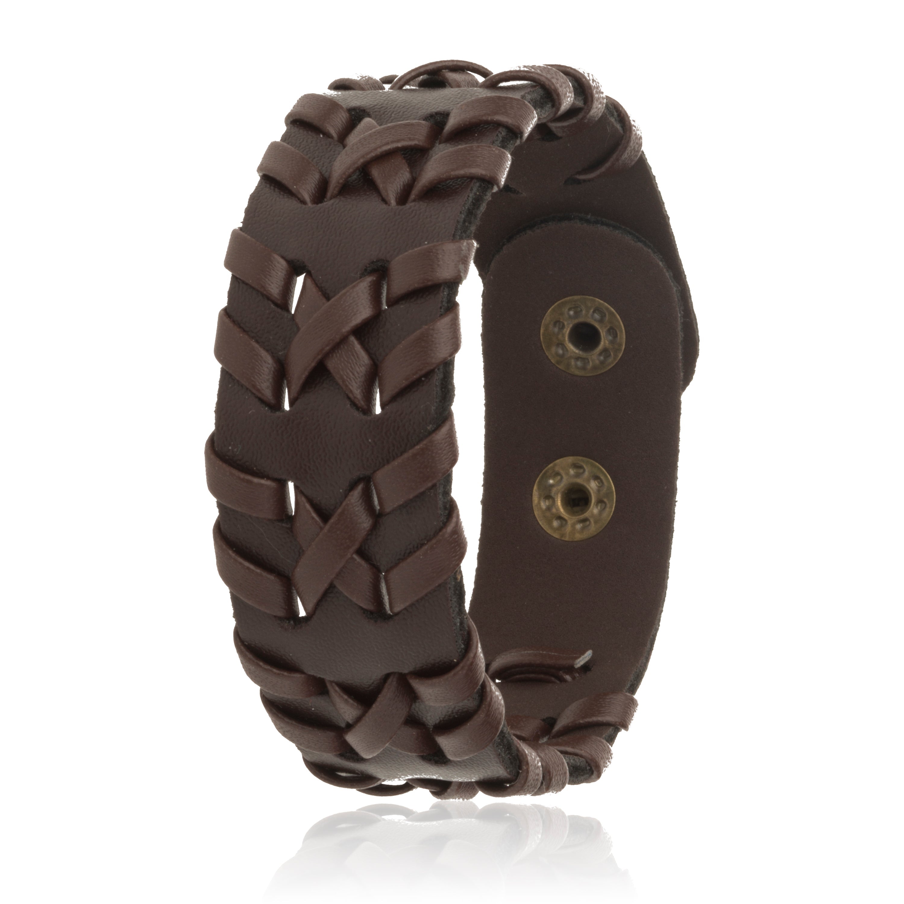 Buy Young  Forever MenTastic Punk Style Brown Leather Strand wrap Bracelet  For MenBoys Casual Fashion Jewelry Online at Best Prices in India   JioMart