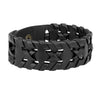 Hand-woven Black Leather Bracelet for Men (SJ_3078)