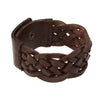 Hand-woven Brown Leather Bracelet for Men (SJ_3081)