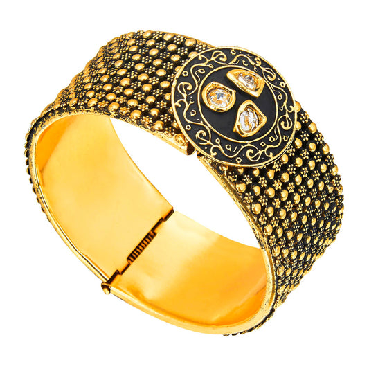 Designer Udjustable Bangle With Kundan Stones For Women (SJ_3090)