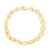 24K Gold Link Bracelet For Women (SJ_3101) - Shining Jewel